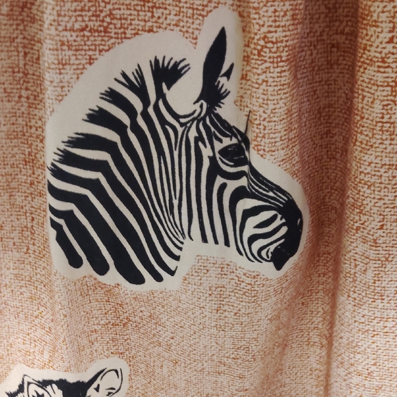 Anthropologie Zebra Pattern A-Line Skirt in Brown - Picture 2 of 5